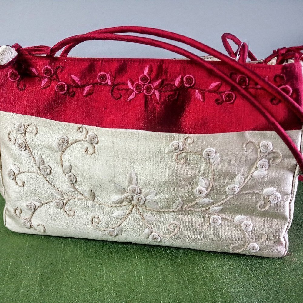 Vietnamese Handmade Embroidered Pure Silk Bag